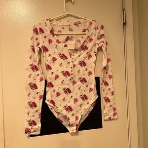 Free People Dylan Thermal Printed Body Suit